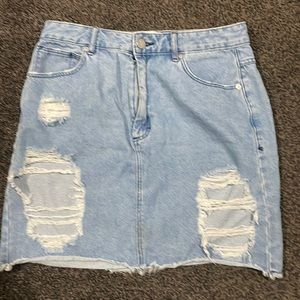 Abrand | Skirts | Abrand Ripped Denim 